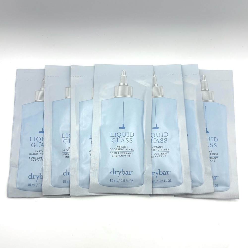 New Drybar Liquid Glass Instant Glossing‎ Rinse 15ml Packets Set of 7
